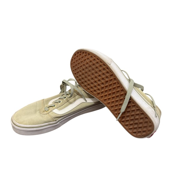 Vans Shoes - Light Green Vans with gold lettering